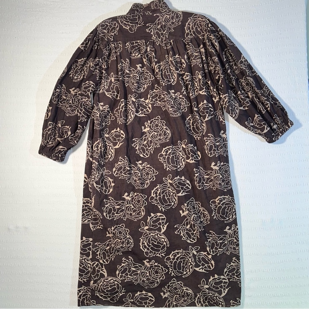 Umber & Ochre Womens Samira Tunic Dress Size Medium 100% Handwoven Cotton Boho - Picture 3 of 9
